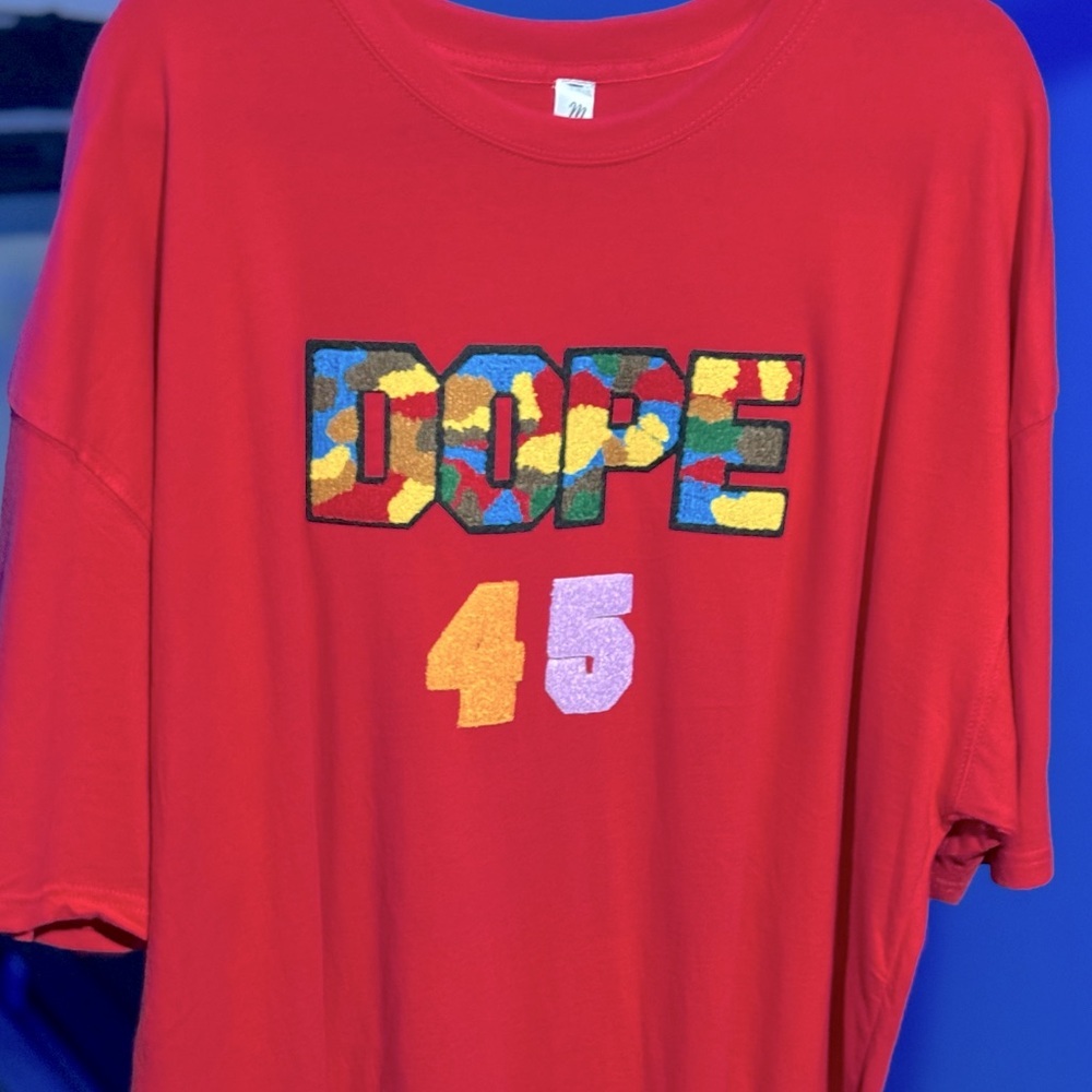 DOPE 45ER 3XL Red T-Shirt “DOPE 45” - Picture 7 of 7